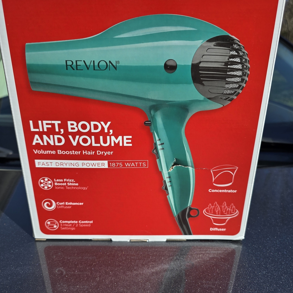 Revlon Teal Green Volume Booster Hair Dryer